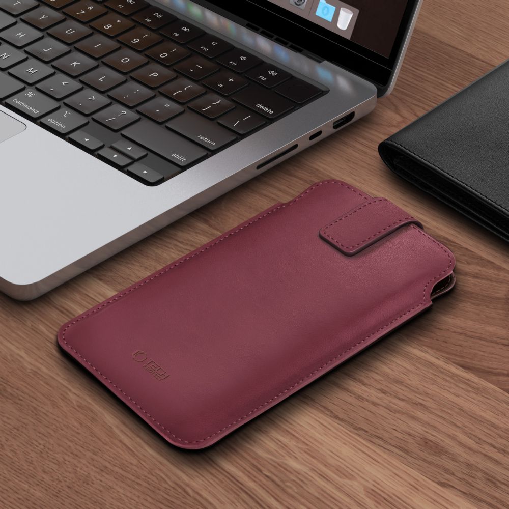 Tech-Protect SM65 dėklas 6,0–6,9" telefonams – burgundiškas -- Cell phone cases and covers