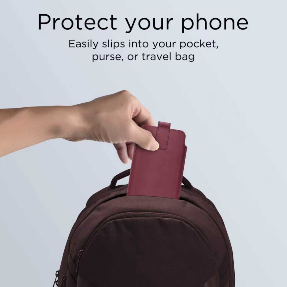 Tech-Protect SM65 dėklas 6,0–6,9" telefonams – burgundiškas -- Cell phone cases and covers