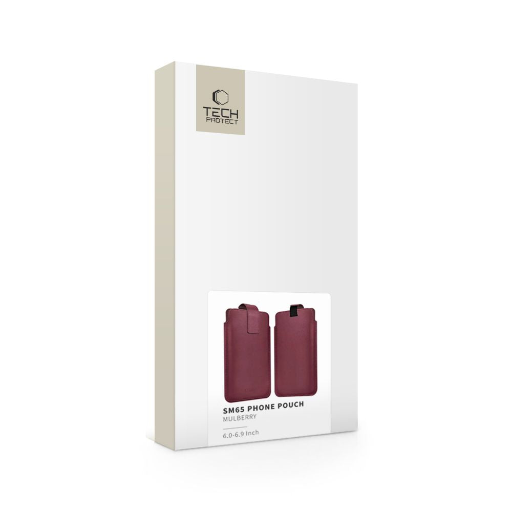 Tech-Protect SM65 dėklas 6,0–6,9" telefonams – burgundiškas -- Cell phone cases and covers