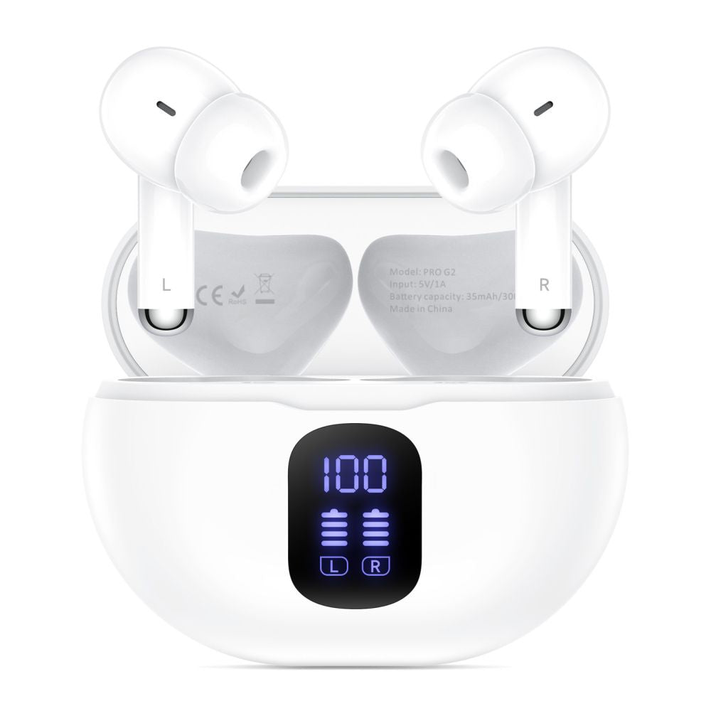 Tech-Protect UltraBoost TWS Pro G2 ausinės – baltos -- Headphones