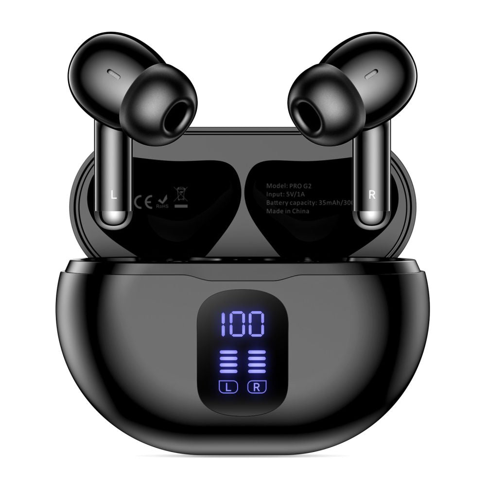 Tech-Protect UltraBoost TWS Pro G2 ausinės – juodos -- Headphones