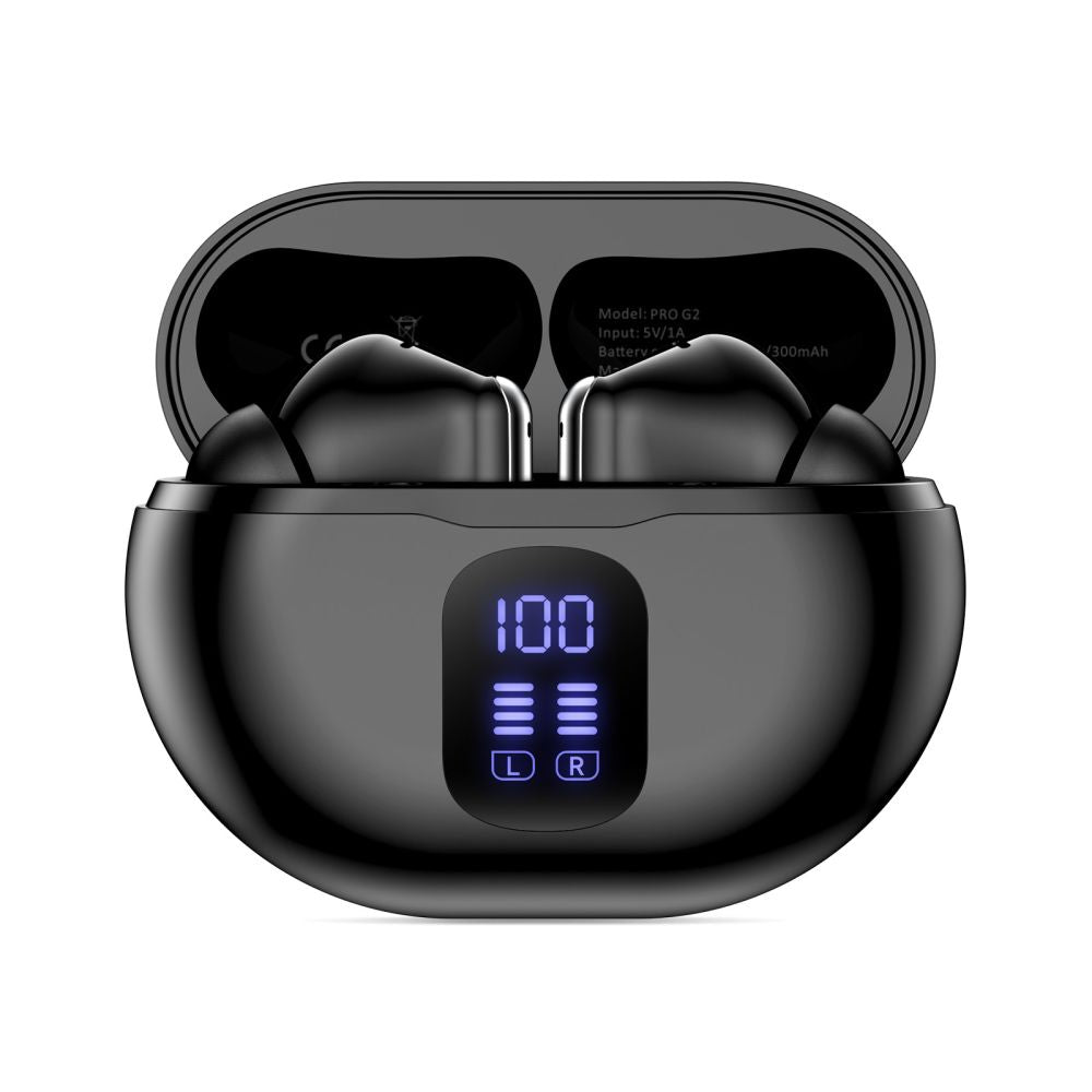 Tech-Protect UltraBoost TWS Pro G2 ausinės – juodos -- Headphones