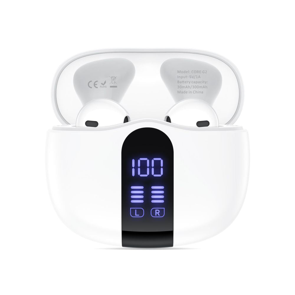 Tech-Protect UltraBoost TWS Core G2 ausinės – baltos -- Headphones