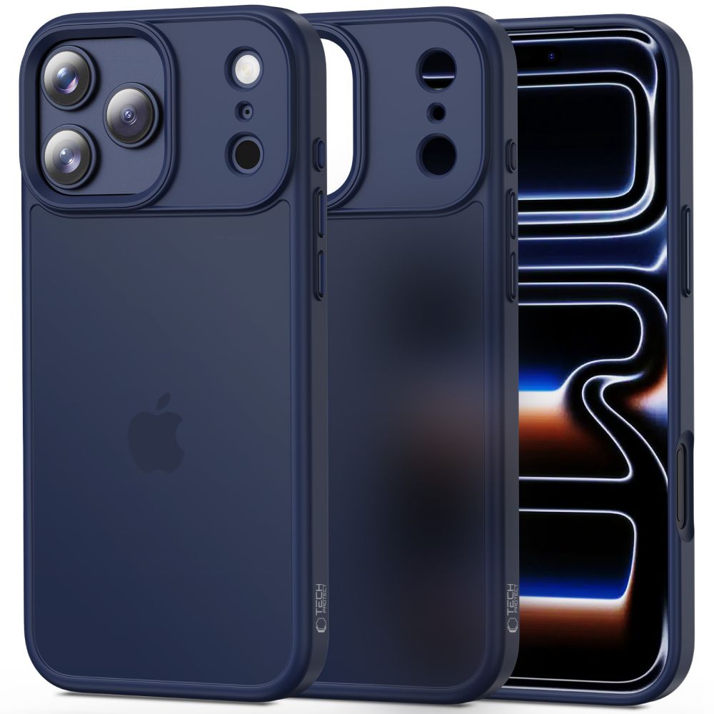 Tech-Protect MagMat dėklas iPhone 17 Pro – matinis tamsiai mėlynas -- iPhone 17 Pro