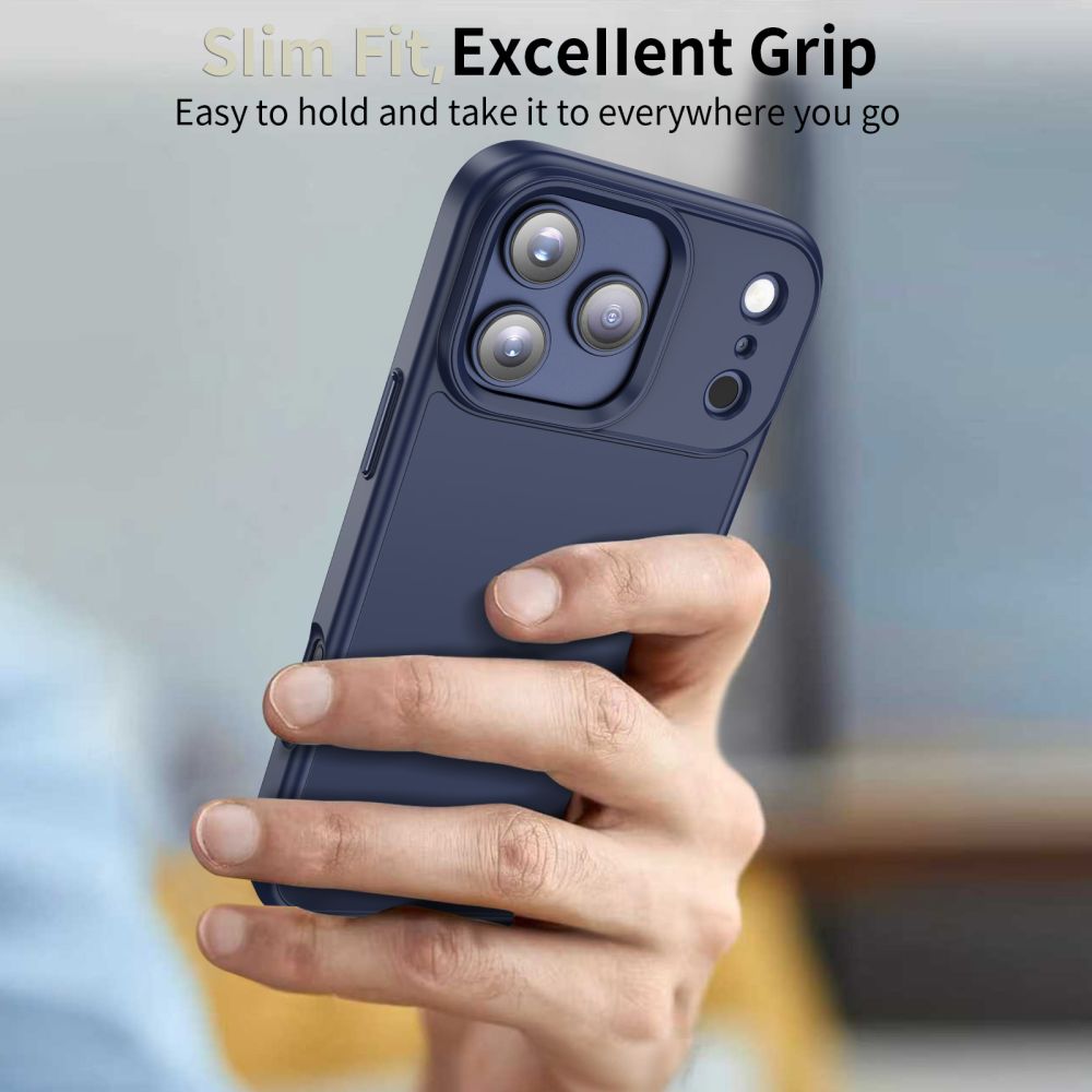 Tech-Protect MagMat dėklas iPhone 17 Pro – matinis tamsiai mėlynas -- iPhone 17 Pro
