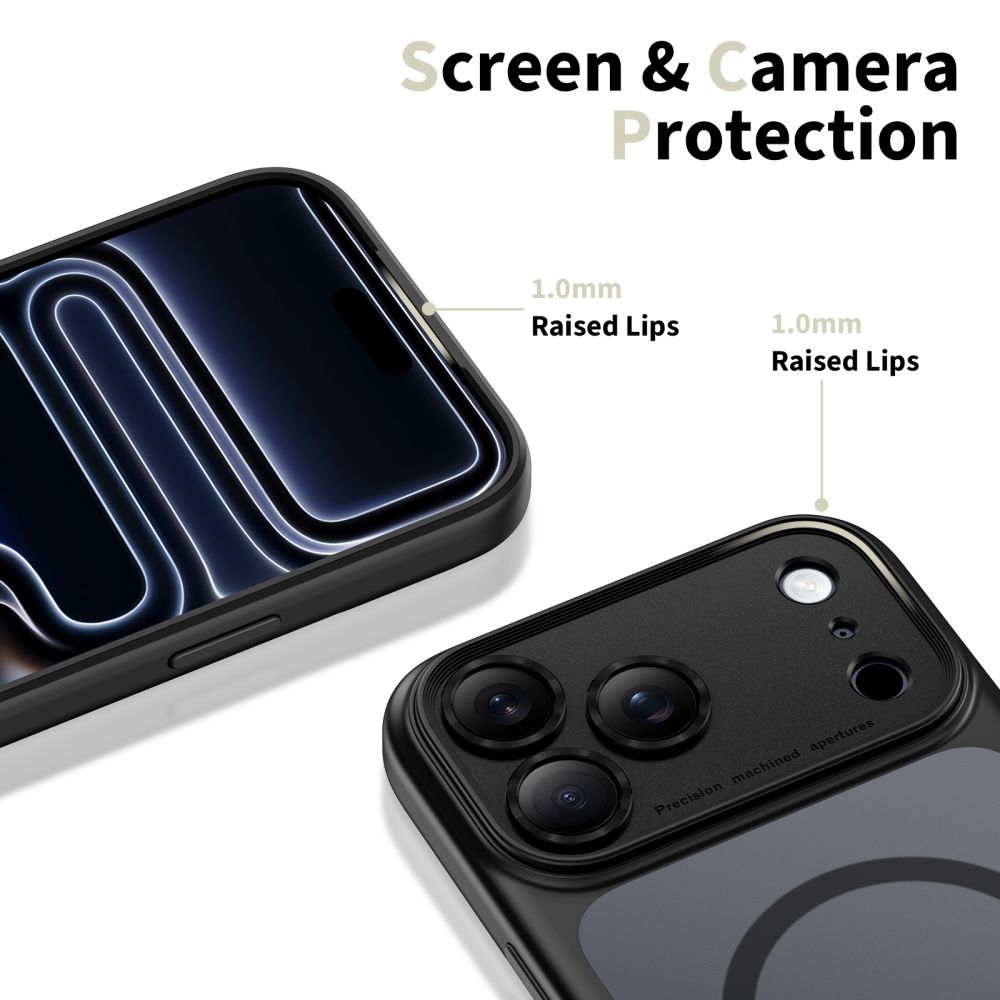 Tech-Protect Magpeak MagSafe dėklas iPhone 17 Pro Max – juodas -- iPhone 17 Pro Max