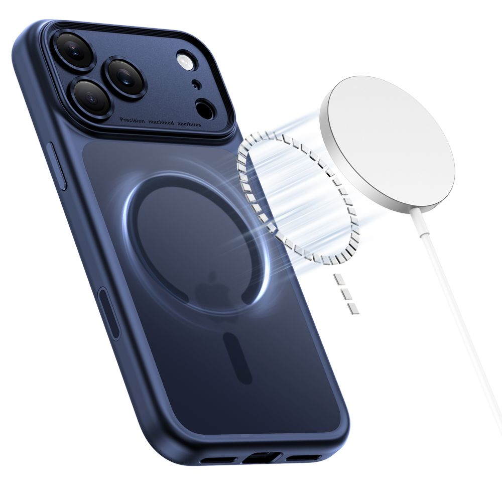 Tech-Protect MagSafe dėklas iPhone 17 Pro Max – matinė mėlyna -- iPhone 17 Pro Max