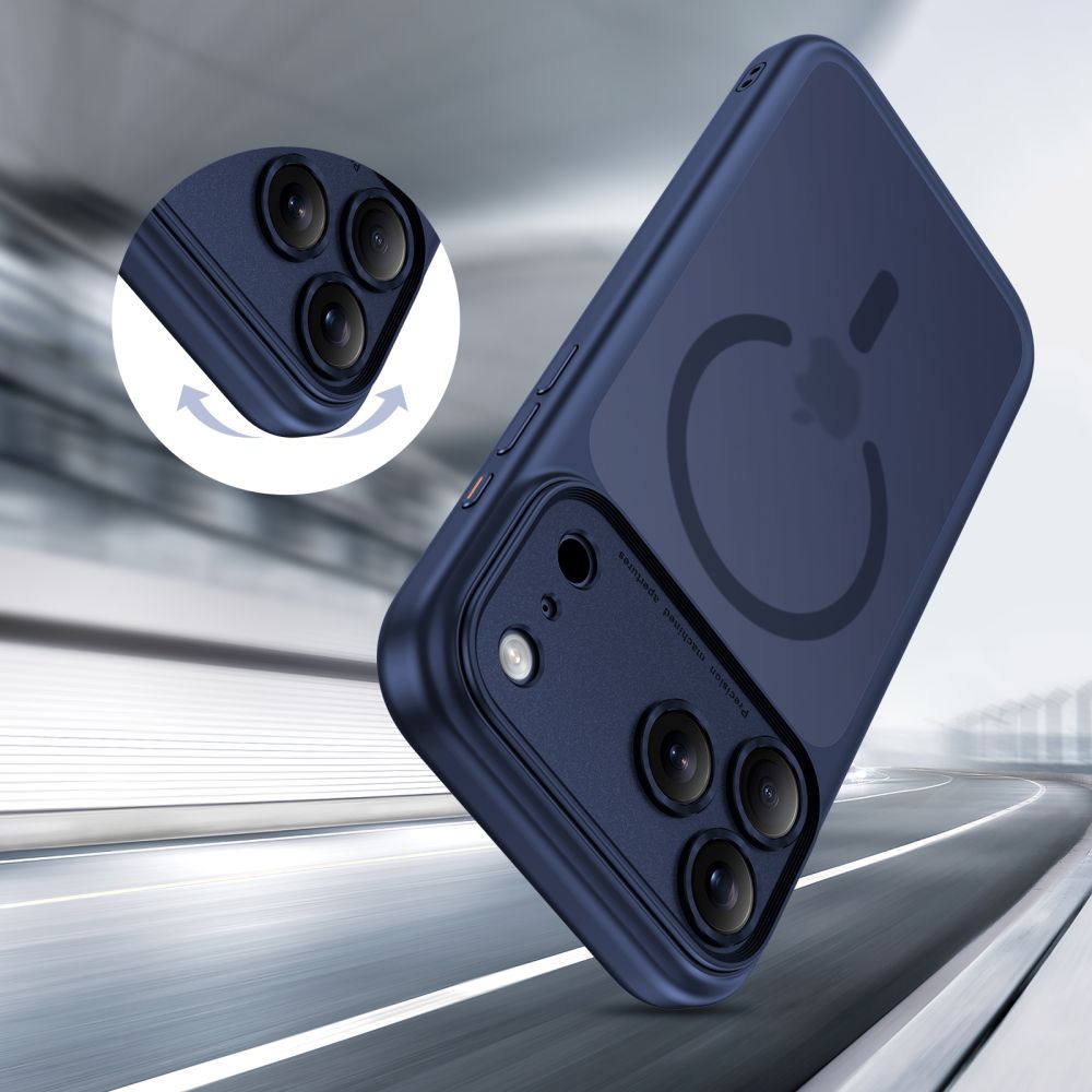 Tech-Protect MagSafe dėklas iPhone 17 Pro Max – matinė mėlyna -- iPhone 17 Pro Max