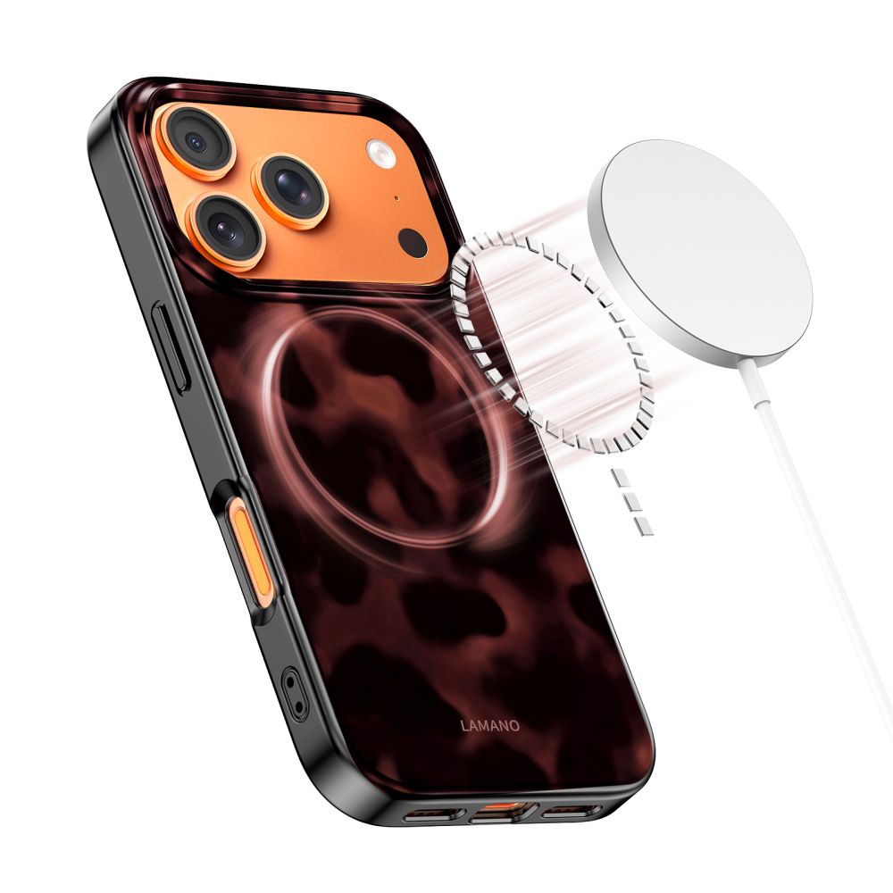 Tech-Protect Lamano MagSafe dėklas iPhone 17 Pro Max – juodai raudonas -- iPhone 17 Pro Max