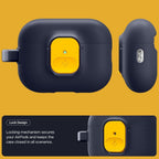Spigen Nano Pop dėklas AirPods Pro 3 – navy/geltonas