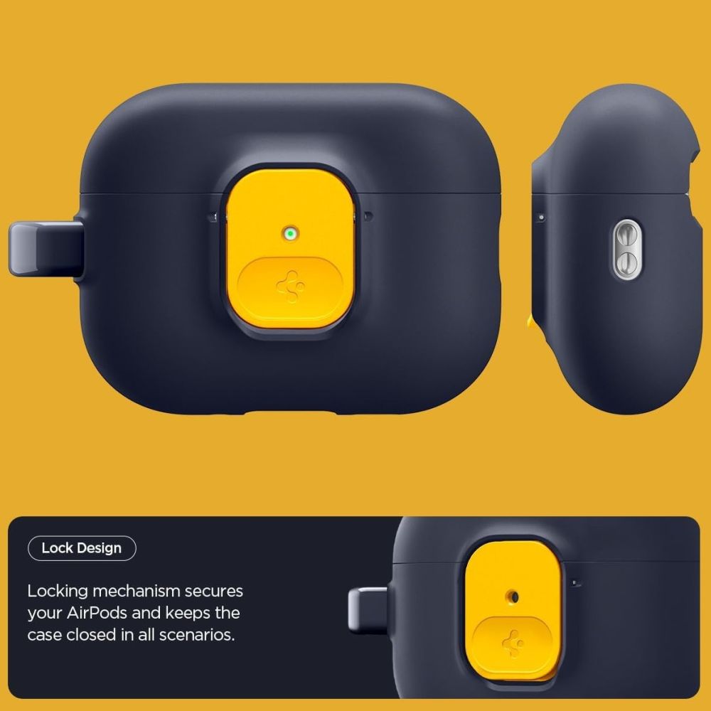 Spigen Nano Pop dėklas AirPods Pro 3 – navy/geltonas