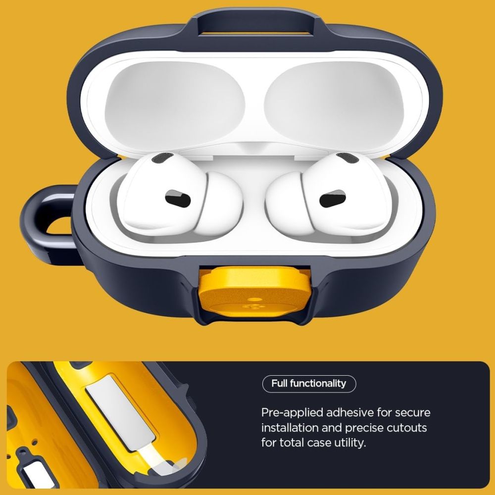 Spigen Nano Pop dėklas AirPods Pro 3 – navy/geltonas