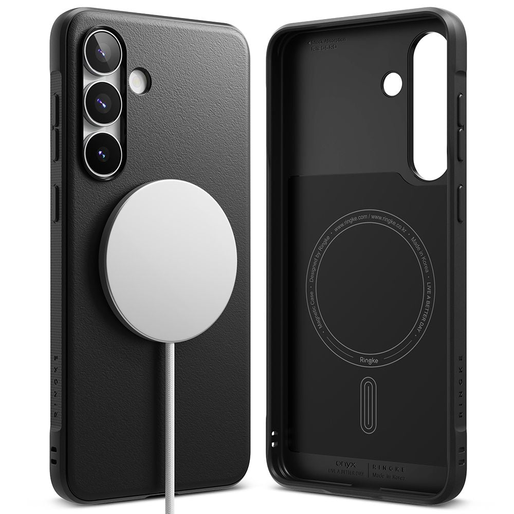 Ringke Onyx MagSafe dėklas Samsung Galaxy S25 FE – juodas -- Samsung Galaxy S25 FE