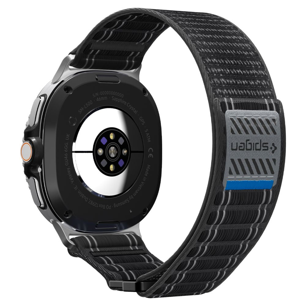 Spigen WBF0 dirželis, skirtas Samsung Galaxy Watch 40/44/46 mm – juodas