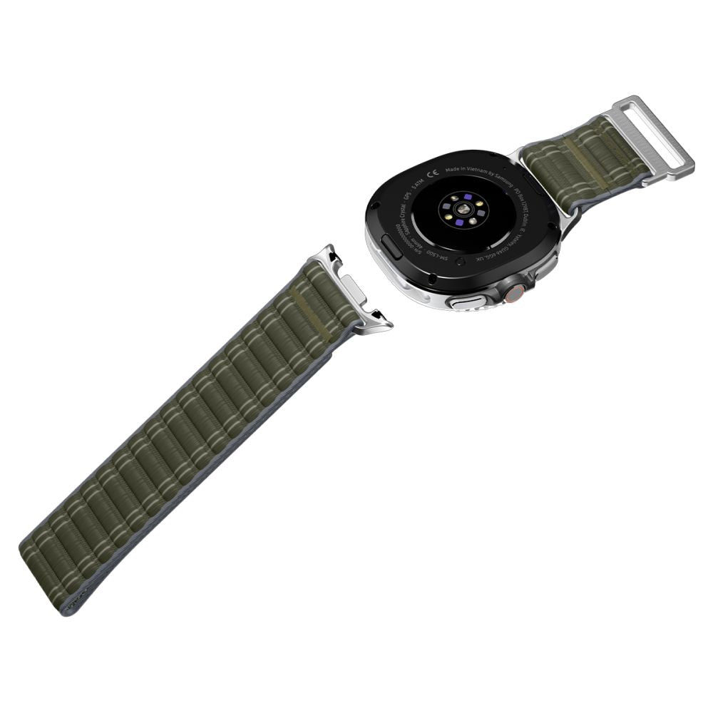 Spigen WBF0 dirželis, skirtas Samsung Galaxy Watch 40/44/46 mm – žalias