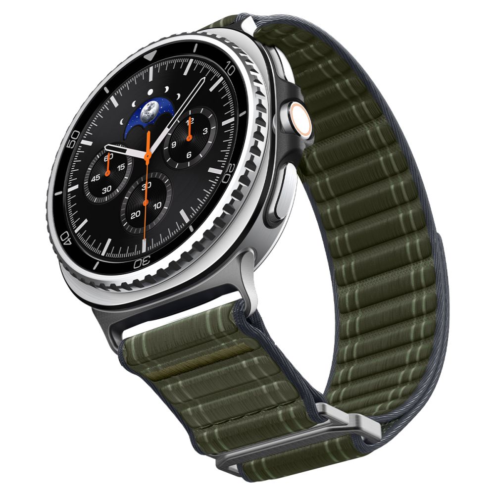 Spigen WBF0 dirželis, skirtas Samsung Galaxy Watch 40/44/46 mm – žalias