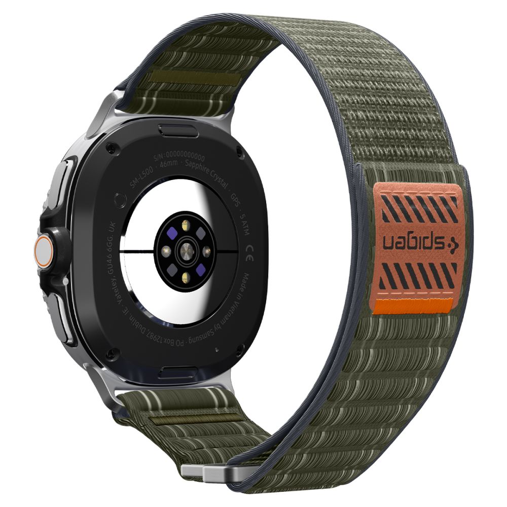 Spigen WBF0 dirželis, skirtas Samsung Galaxy Watch 40/44/46 mm – žalias