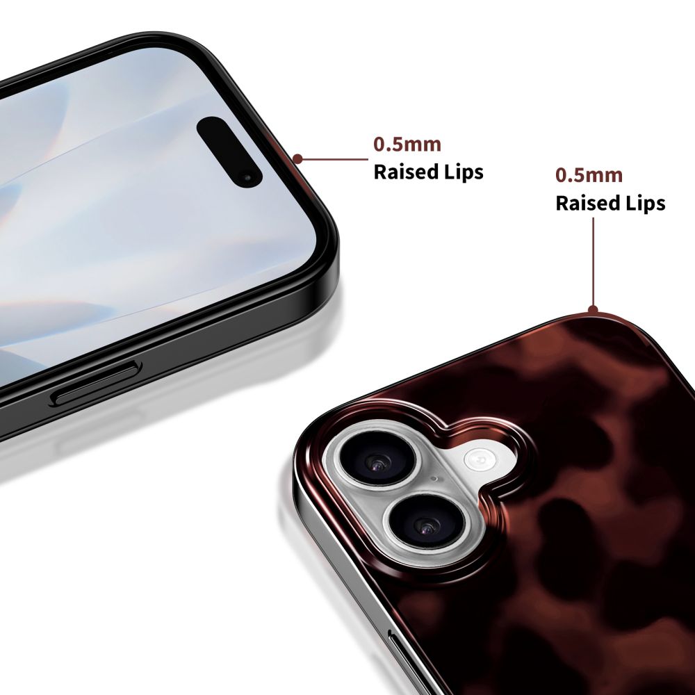 Tech-Protect Lamano MagSafe dėklas iPhone 16 – juodai raudonas -- iPhone 16