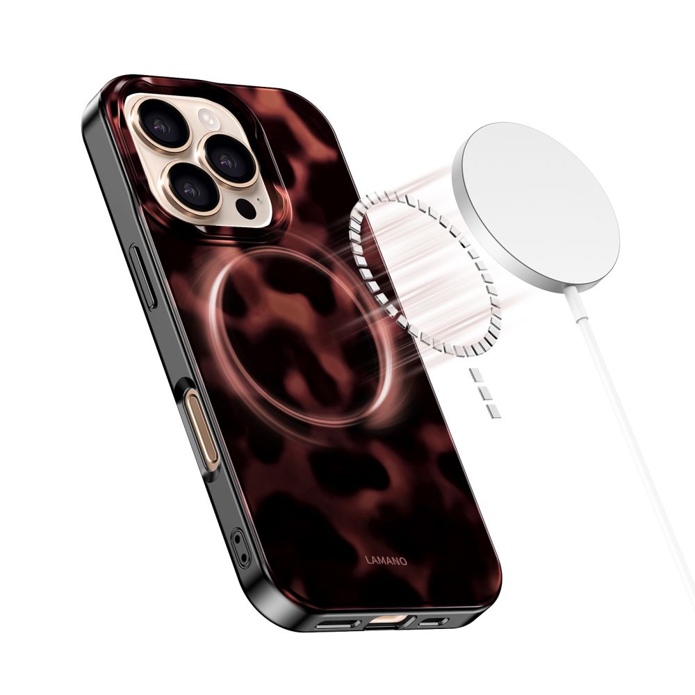 Tech-Protect Lamano MagSafe dėklas iPhone 16 Pro Max – juodas/raudonas -- iPhone 16 Pro Max