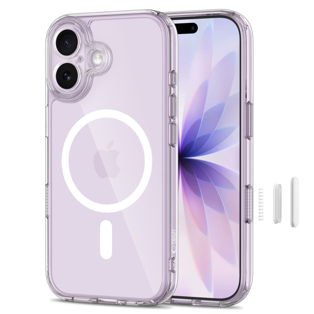 Tech-Protect Magpeak MagSafe dėklas iPhone 17 – skaidrus -- iPhone 17