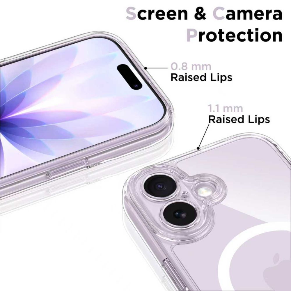 Tech-Protect Magpeak MagSafe dėklas iPhone 17 – skaidrus -- iPhone 17