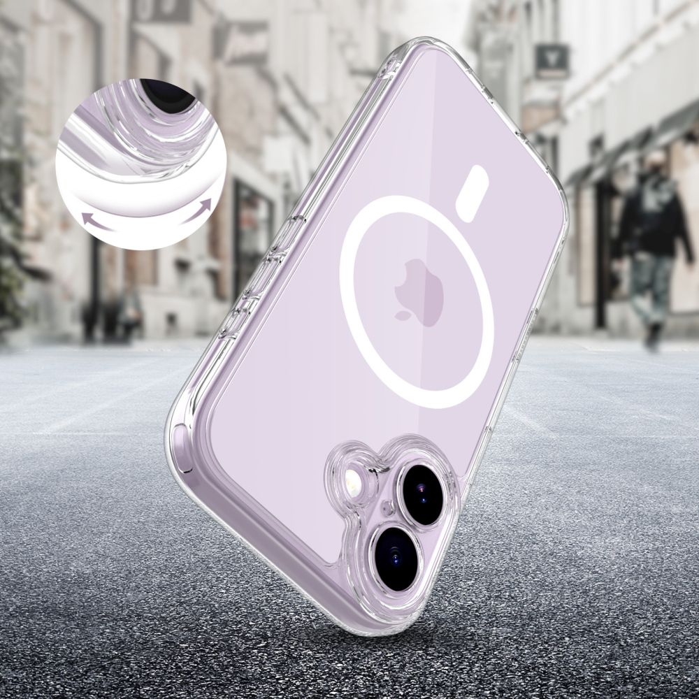 Tech-Protect Magpeak MagSafe dėklas iPhone 17 – skaidrus -- iPhone 17