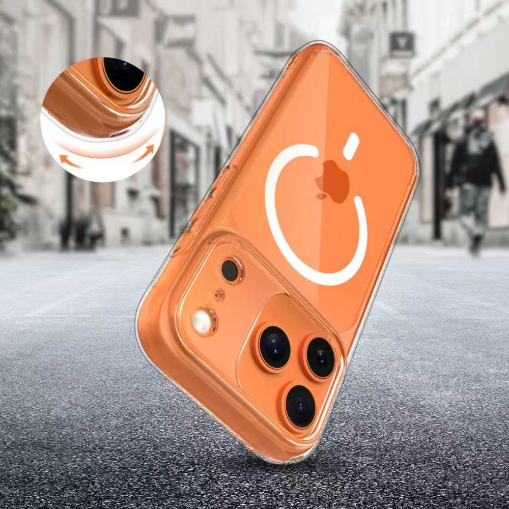 Tech-Protect Magpeak MagSafe dėklas iPhone 17 Pro – skaidrus -- iPhone 17 Pro