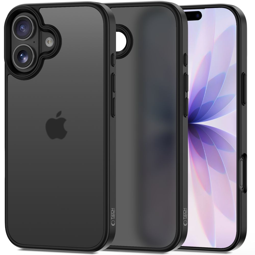 Tech-Protect MagMat dėklas iPhone 17 – matinės juodos spalvos -- iPhone 17