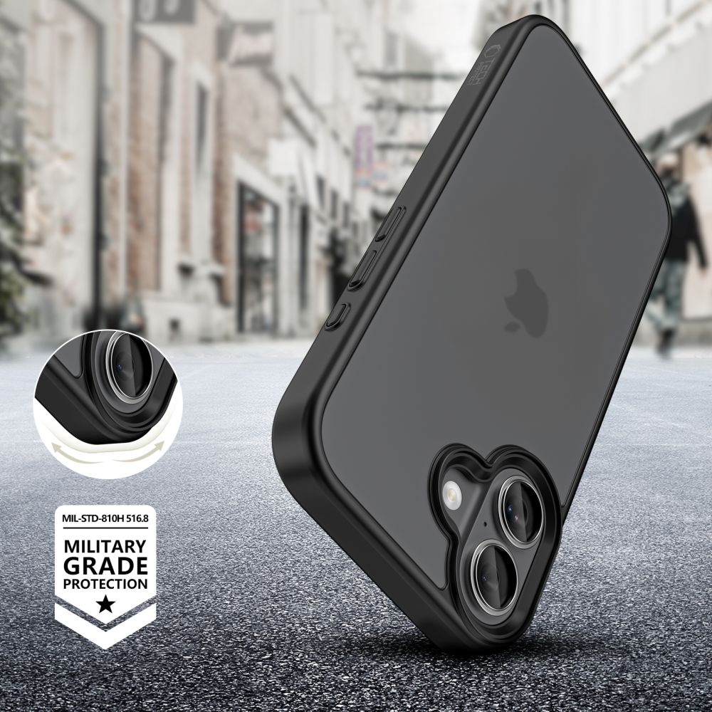 Tech-Protect MagMat dėklas iPhone 17 – matinės juodos spalvos -- iPhone 17