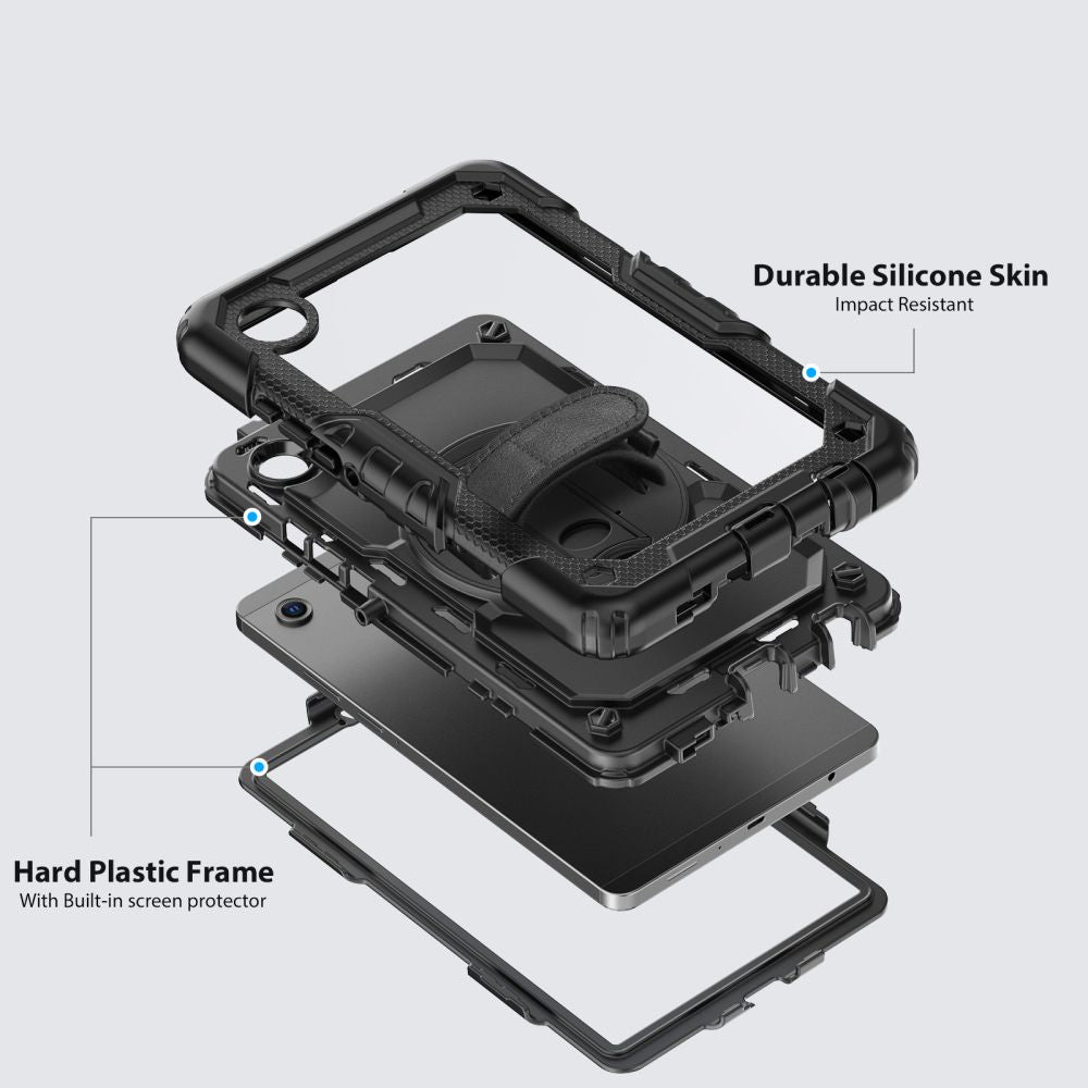 Tech-Protect Solid dėklas Samsung Galaxy Tab A9/A11 8.7 (X110/X115/X133/X135) – juodas -- Samsung Galaxy Tab A9
