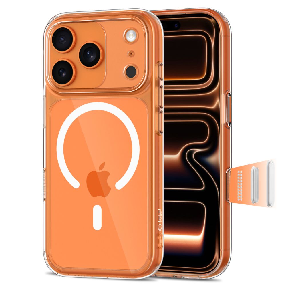 Tech-Protect Magpeak MagSafe dėklas iPhone 17 Pro Max – skaidrus -- iPhone 17 Pro Max