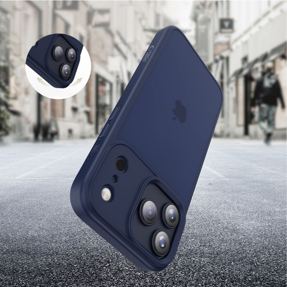 Tech-Protect MagMat dėklas iPhone 17 Pro Max – matinis juodas -- iPhone 17 Pro Max