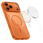 Tech-Protect Magpeak MagSafe dėklas iPhone 17 Pro – skaidrus oranžinis -- iPhone 17 Pro