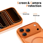Tech-Protect MagPeak MagSafe dėklas iPhone 17 Pro Max – skaidrus oranžinis -- iPhone 17 Pro Max