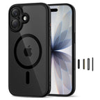 Tech-Protect MagSafe dėklas iPhone 17 – skaidrus juodas -- iPhone 17