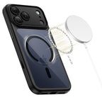 Tech-Protect Magpeak MagSafe dėklas iPhone 17 Pro – Clear Black -- iPhone 17 Pro