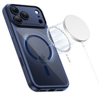 Tech-Protect MagSafe dėklas iPhone 17 Pro Max – skaidrus mėlynas -- iPhone 17 Pro Max