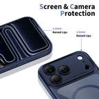 Tech-Protect MagSafe dėklas iPhone 17 Pro Max – skaidrus mėlynas -- iPhone 17 Pro Max
