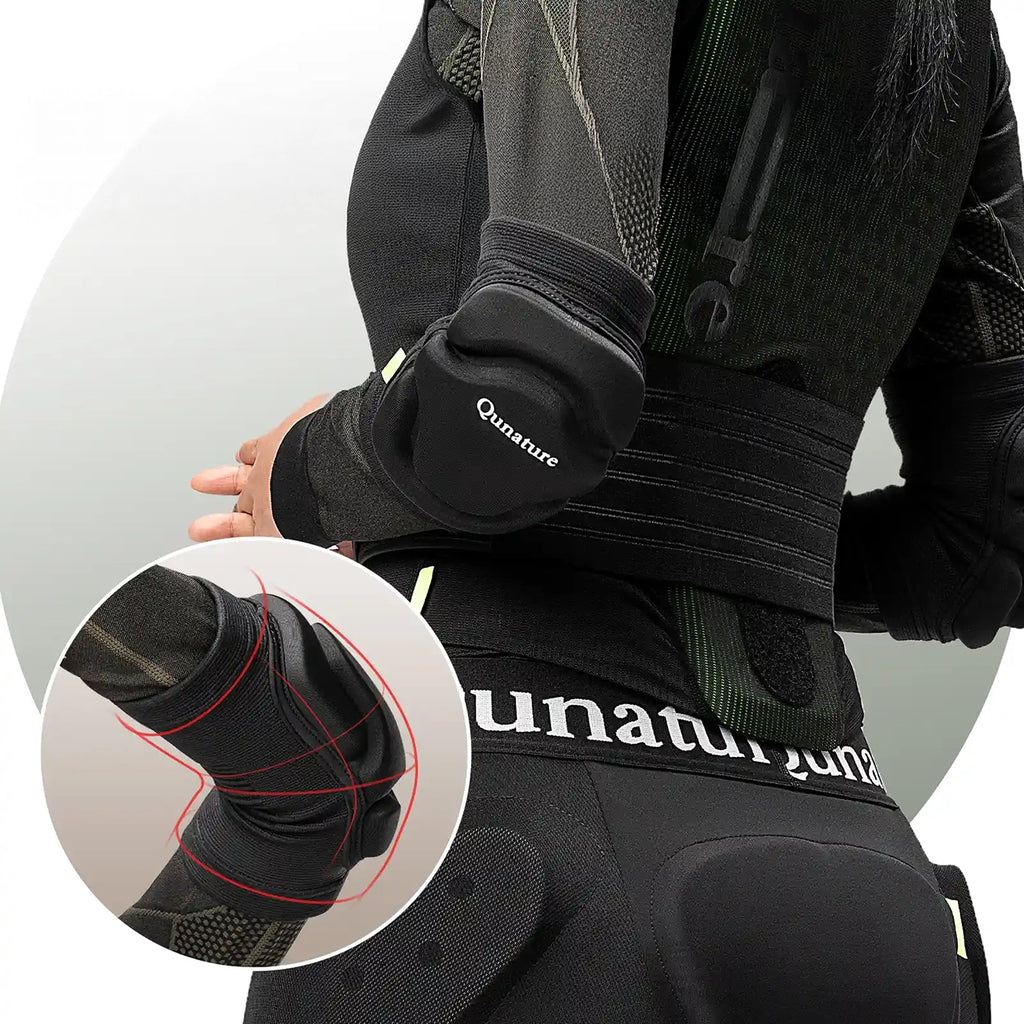 Qunature 2206000103 Alkūnės Slidinėjimo Apsaugos Dydis L - Juoda -- Cycling Accessories
