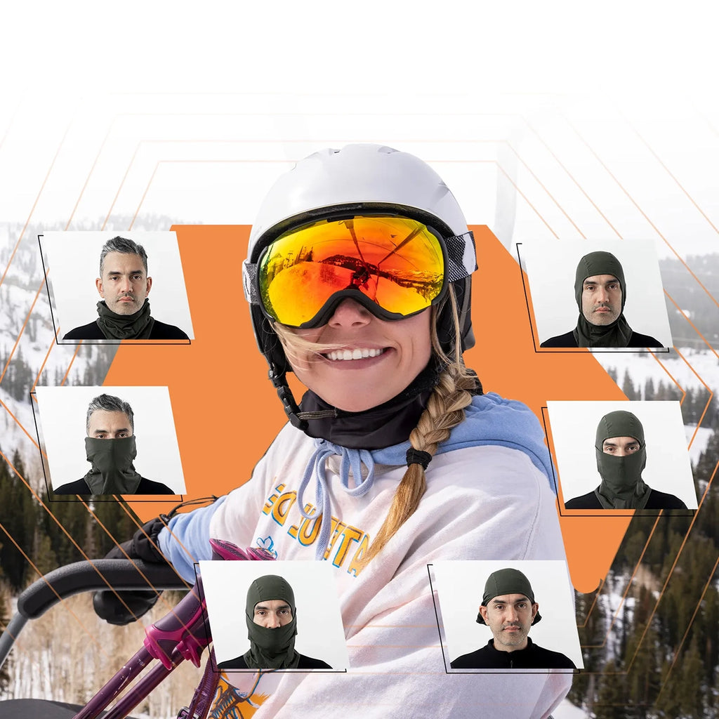 Qunature 13230023010 žieminė balakliava dviračiui ir motociklui, dydis M - juoda -- Cycling Caps & Headwear