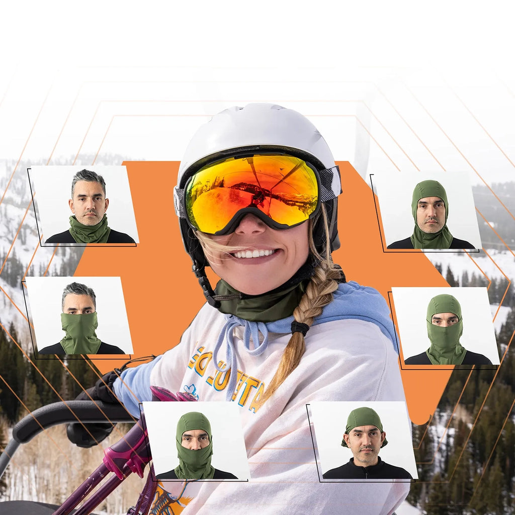 Qunature 13230023014 slidinėjimo šaliklis dviračio motociklų šaliklis dydis M - žalias -- Cycling Caps & Headwear