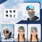 Qunature 11230014001 slidinėjimo šalikas, sportinė bandana, universalus dydis - pilka -- Cycling Caps & Headwear
