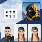 Qunature 11230014002 slidinėjimo šalikas, sportinė bandana, universalus dydis - juoda -- Cycling Caps & Headwear