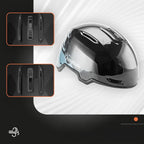 Qunature 10130003004 Slidinėjo šalmas su ausų glaumėmis Snieglenčiavimui 54-58 cm - Juodas -- Bicycle Helmets