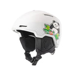Qunature 10130003005 Slidinėjo šalmas su ausų glaumėmis Panda Snieglenčiavimui Vaikams 54-58 cm - Baltas -- Bicycle Helmets