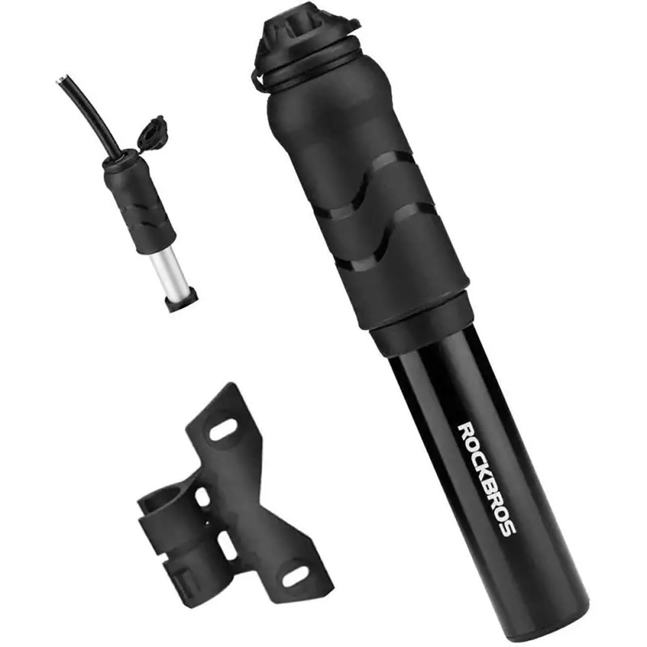 Rockbros 810PCS-HP Mini rankinio dviračio siurblis su Presta ir Schrader žarnyne - Juoda -- Bicycle Pumps