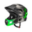 Rockbros TS-61 10110061004 Vaikiškasis dviračio šalmas su atimamu žandikauliu, dydis M (54-57 cm) - žalia -- Bicycle Helmets
