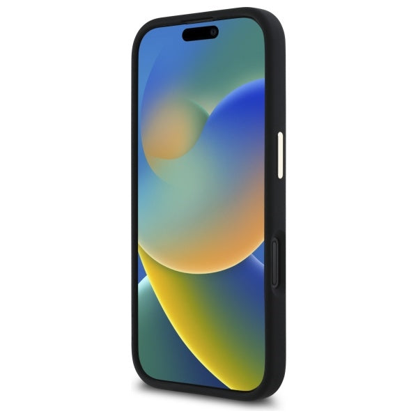 Guess silikoninis dėklas iPhone 16 Plus – juodas