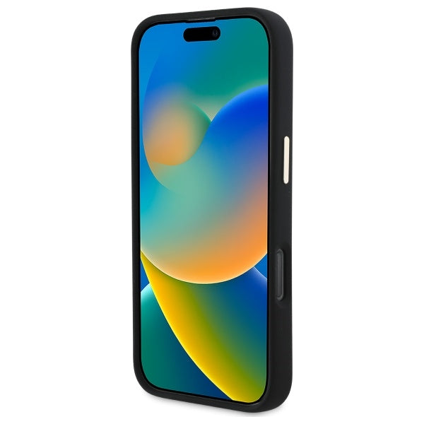 Guess silikoninis dėklas iPhone 16 Pro Max – juodas -- iPhone 16 Pro Max