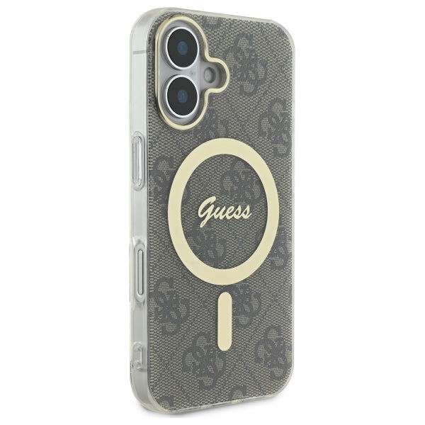 Guess IML 4G MagSafe dėklas iPhone 16 – rudas